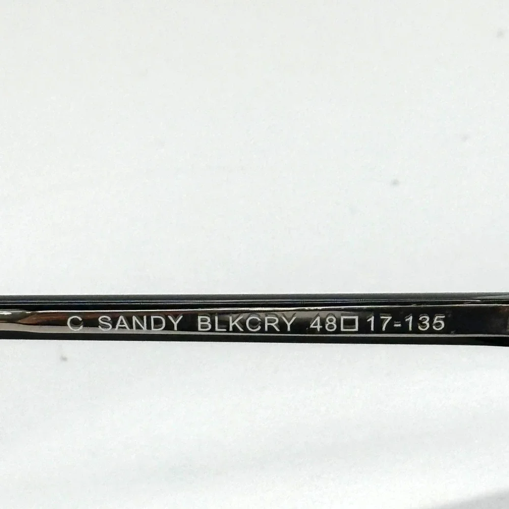 CANDIES C Sandy Blkcry Eyeglasses Frame Only 48-17-135 Black Oval Full Rim